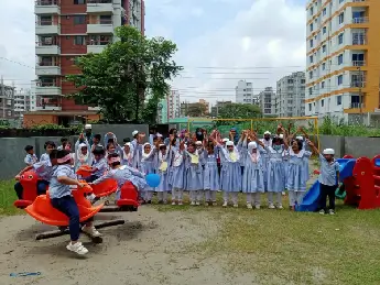 Students are Playing at School Grounds