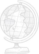 Globe map shape