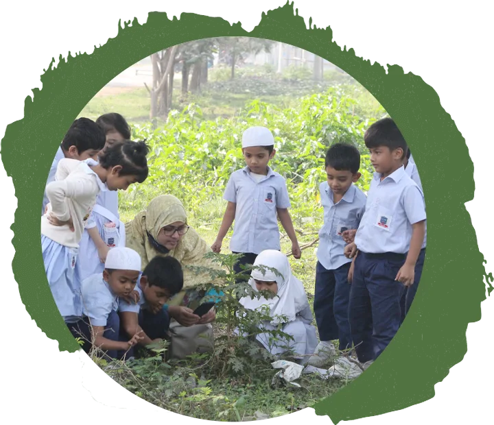 Plantation with students